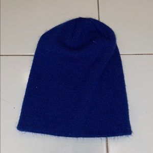 blue beanie